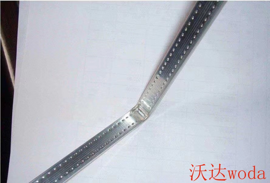 Aluminum spacer bar, hollow aluminum bar